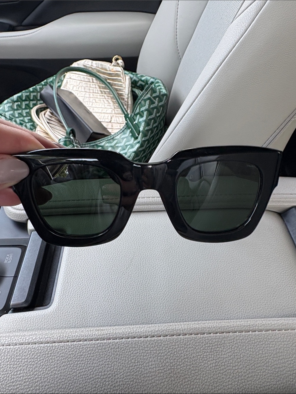 Givenchy Classic Black Square Frame Sunglasses - Polarized Lenses